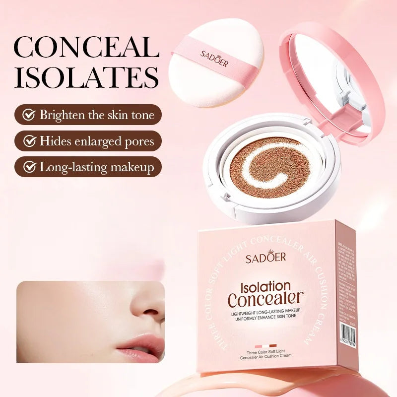 Three-Color Brightening Concealer Cushion Foundation
