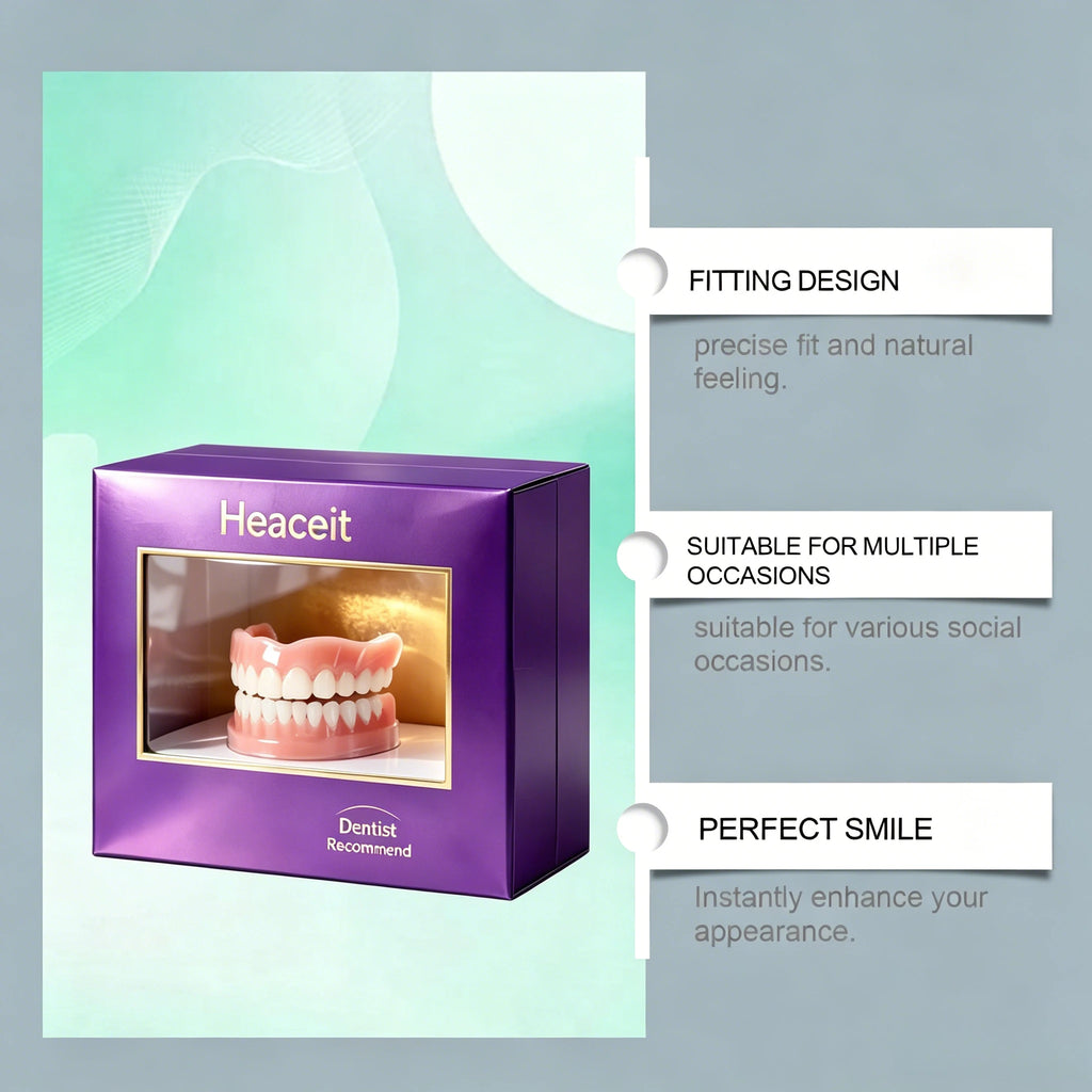 Adjustable Silicone Cosmetic Dentures for Instant Smile