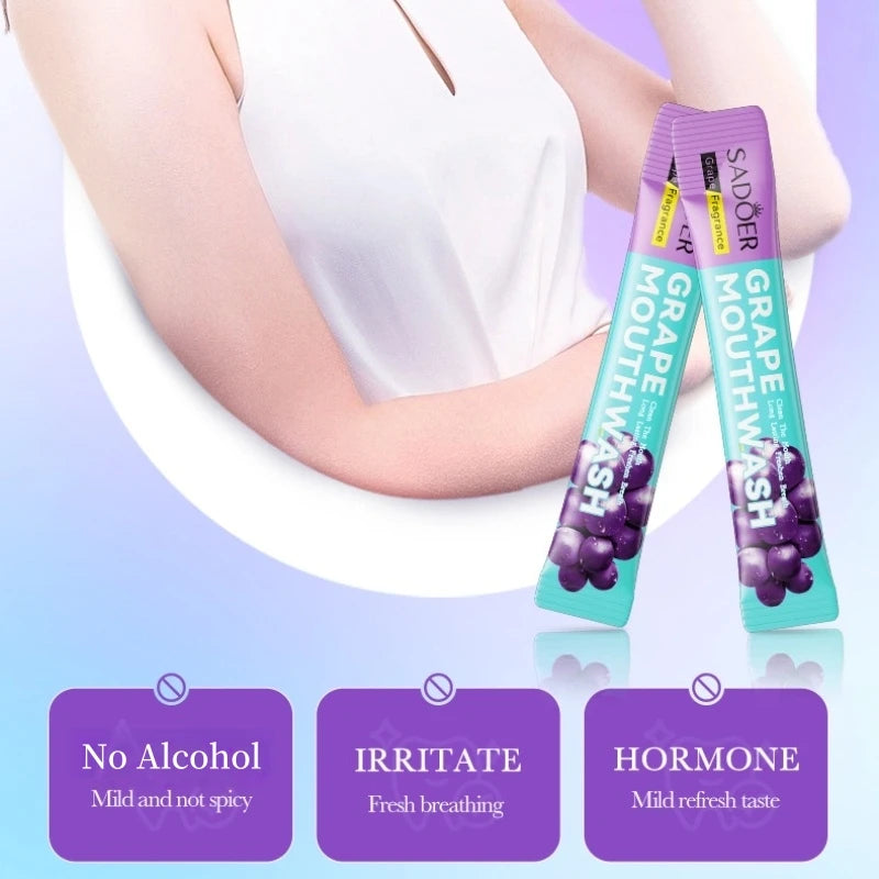 Portable Grape Mouthwash for Fresh Breath and Oral Hygiene - 6