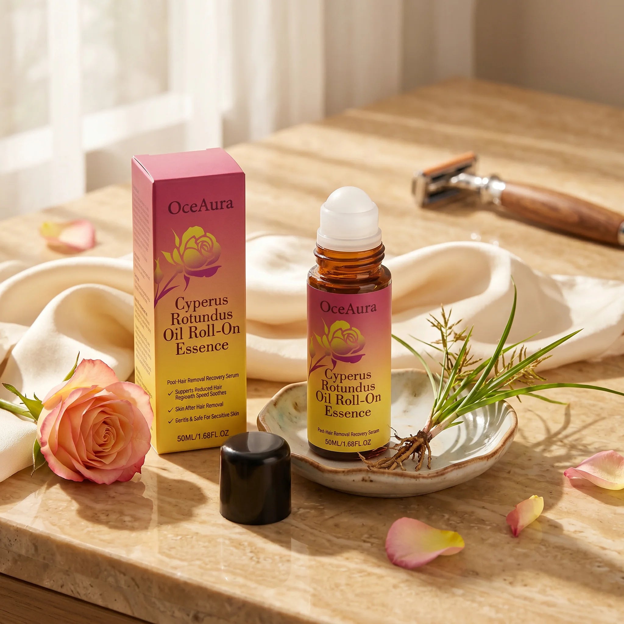 Soothing Roll-On Oil for Post-Hair Removal Skin Care - 5