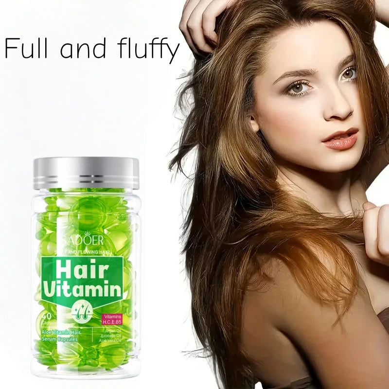 Aloe Vera Vitamin Hair Repair Serum Capsules - 1