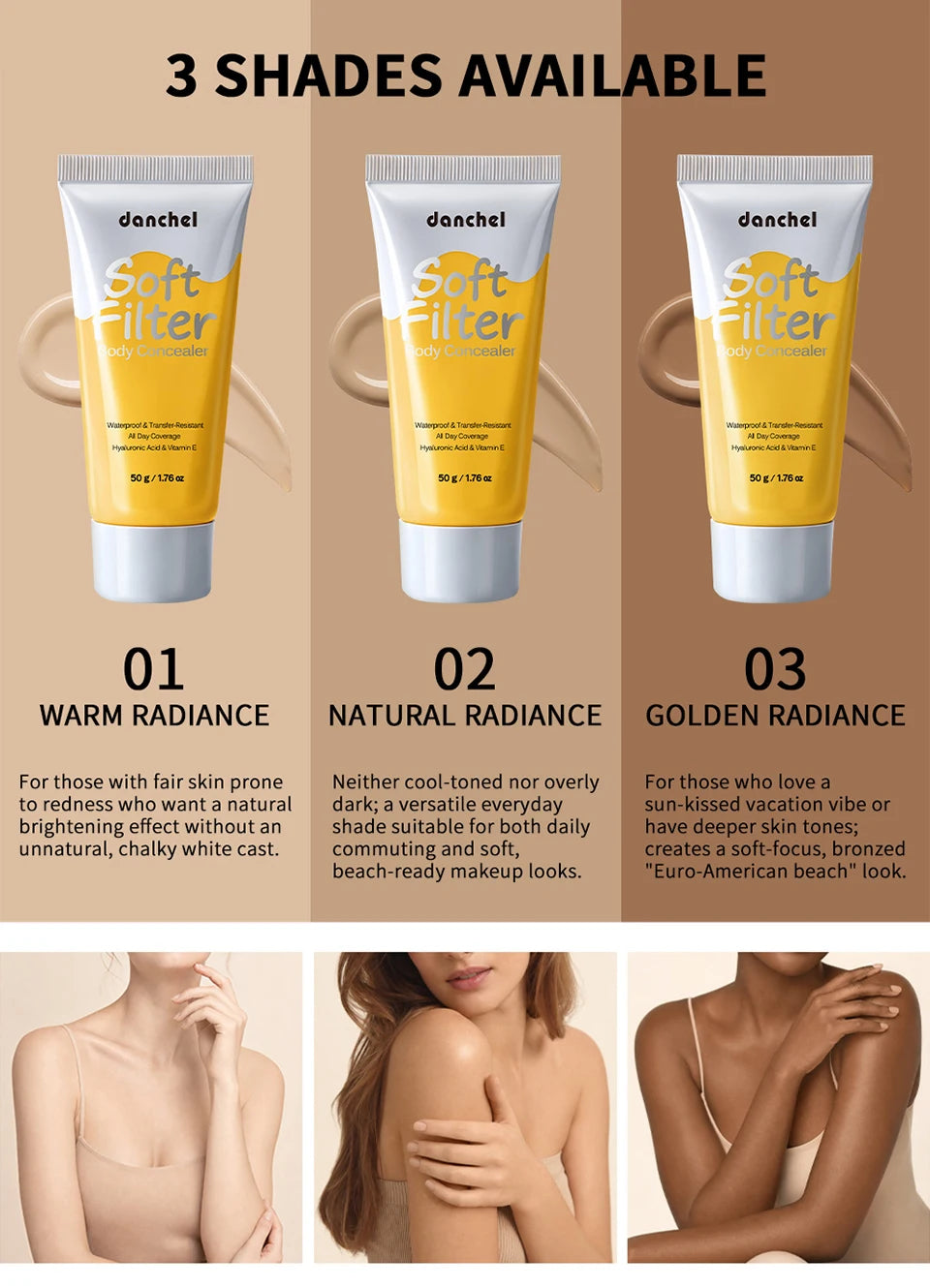 Waterproof Full-Coverage Body Concealer for Scars and Tattoos