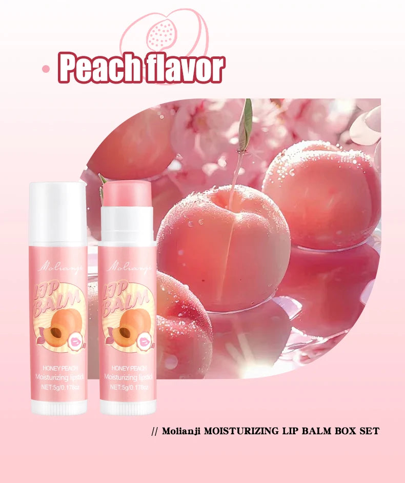 12-Piece Fruity Moisturizing Lip Balm Set for Dry Lips