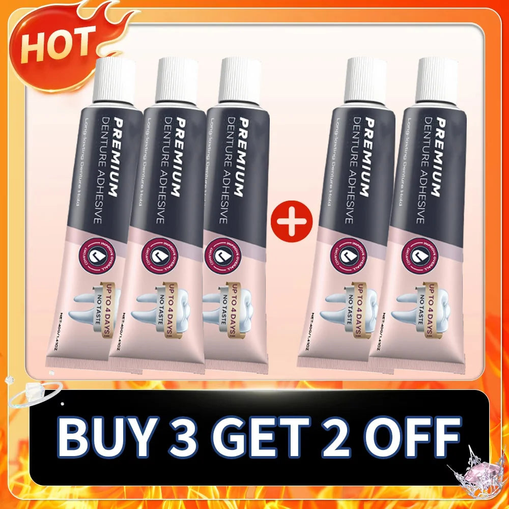 Waterproof Zinc-Free Denture Adhesive Cream - 8