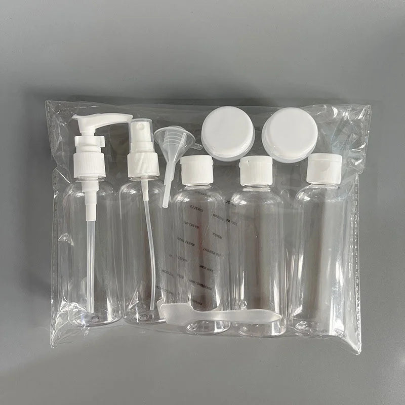 11-Piece Travel Refillable Cosmetic Bottle Set