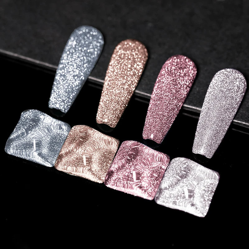 Reflective Glitter UV Gel Nail Polish for Manicure