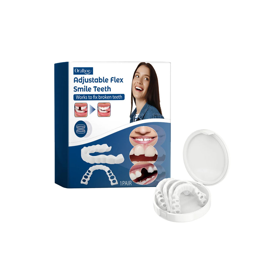 Adjustable Snap-On Cosmetic Dentures for Instant Perfect Smile