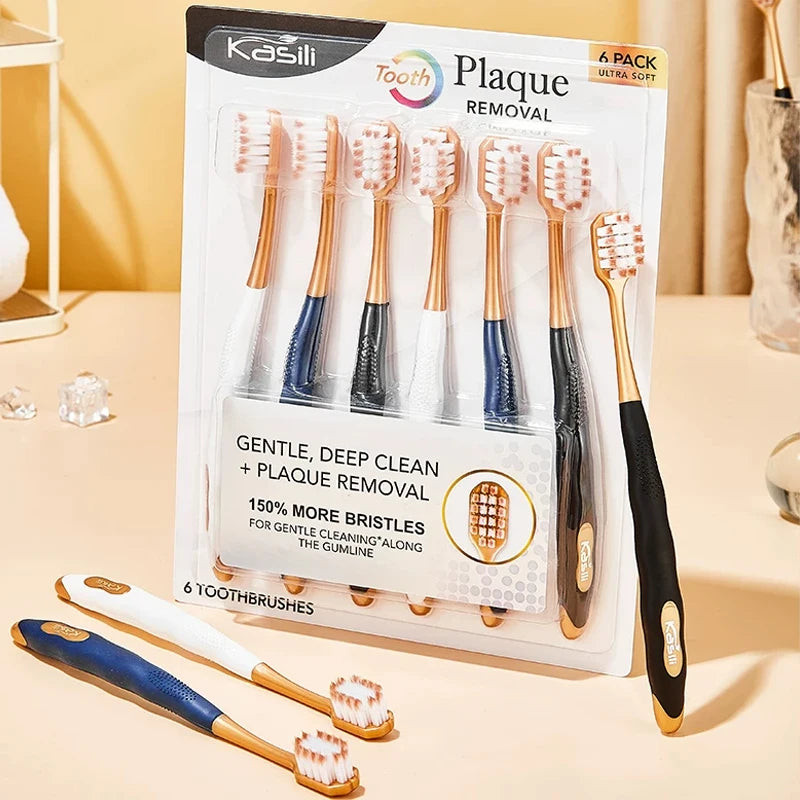 Ultra-Soft Wide Head Toothbrushes for Gum Protection