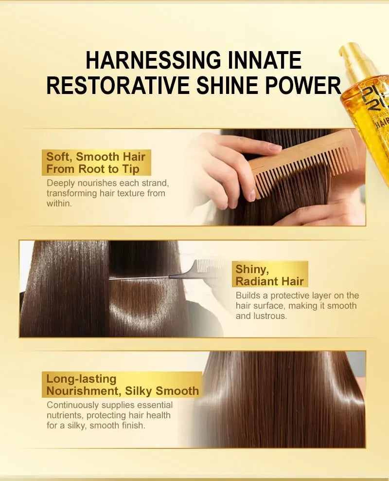 Smoothing Moroccan Hair Oil for Frizz Control and Shine - 9