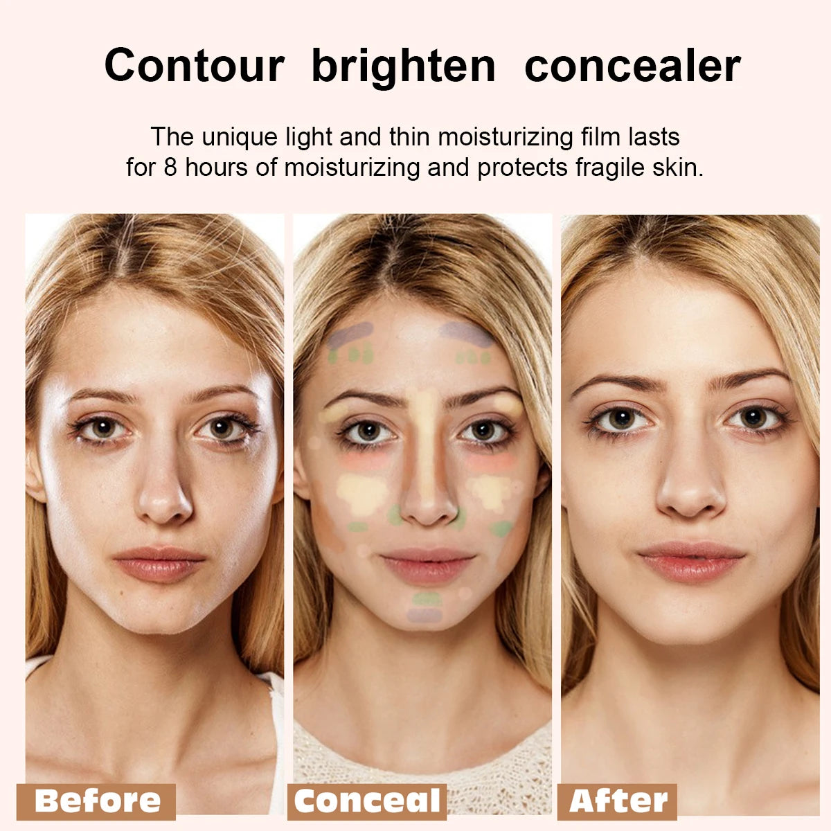 12-Color Full Coverage Concealer Palette for Flawless Skin