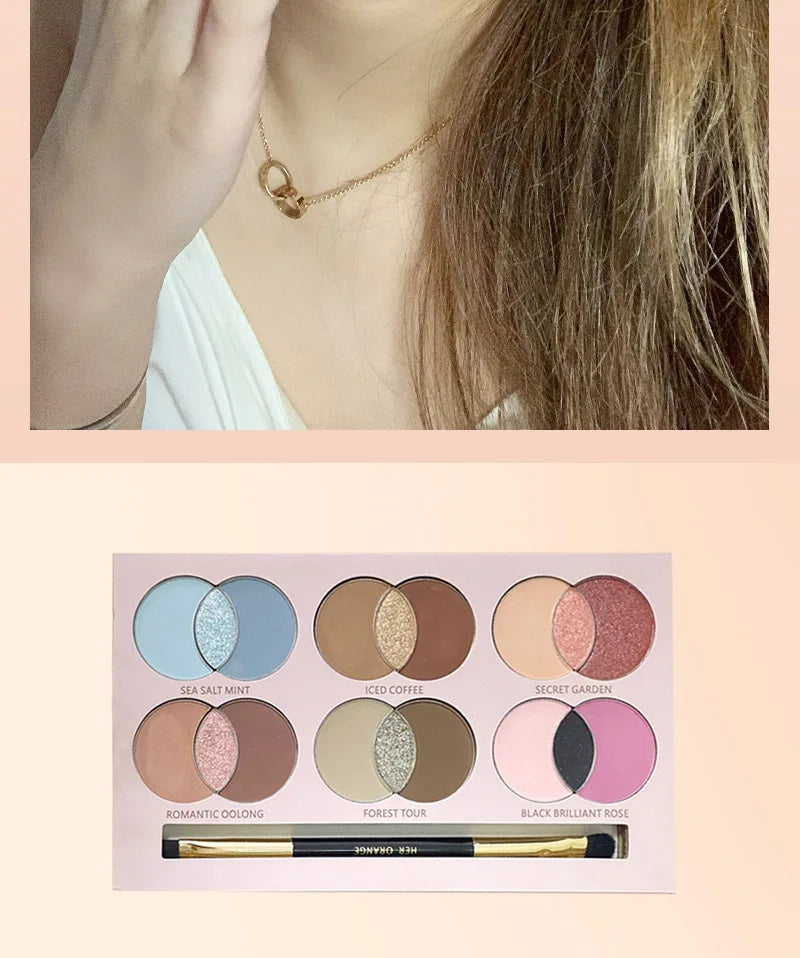 18-Color Vibrant Shimmer Eyeshadow Palette
