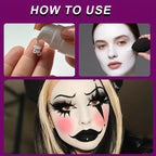 Full Coverage White Halloween Makeup Kit with Brush