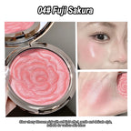 Rose Embossed Shimmer Blush Powder