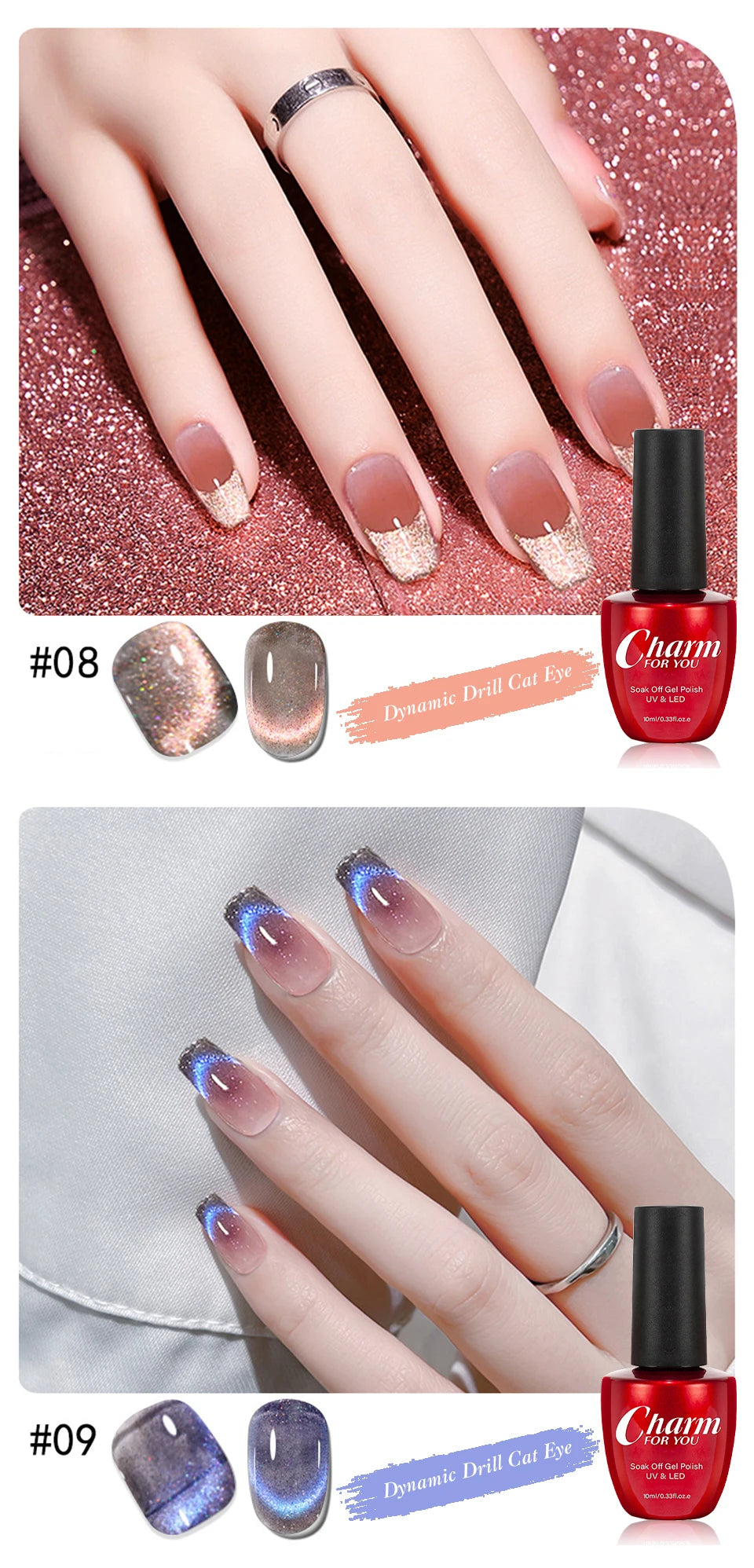 9D Galaxy Effect Magnetic Cat Eye Gel Nail Polish