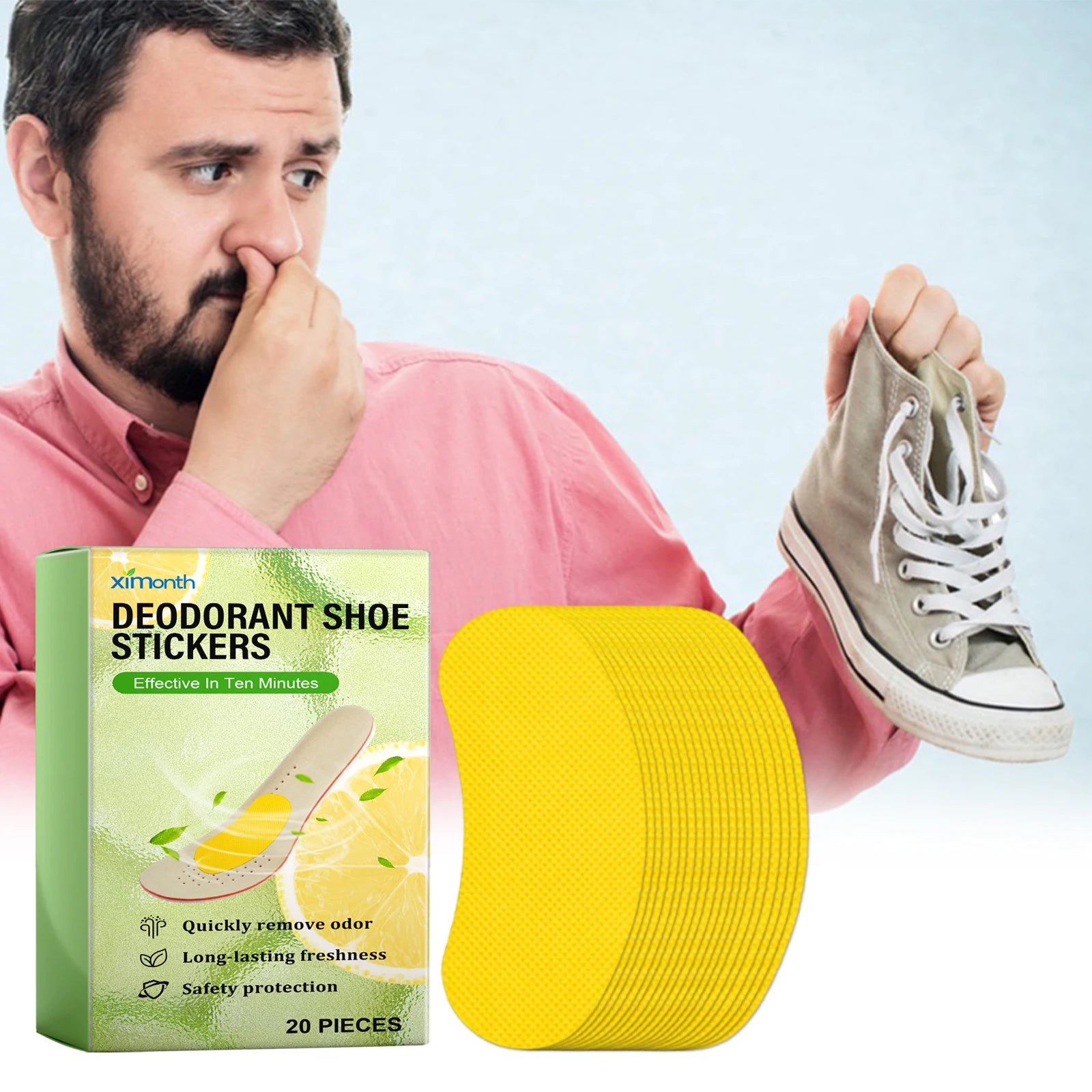 Refreshing Deodorant Shoe Patches for Odor Control - 6
