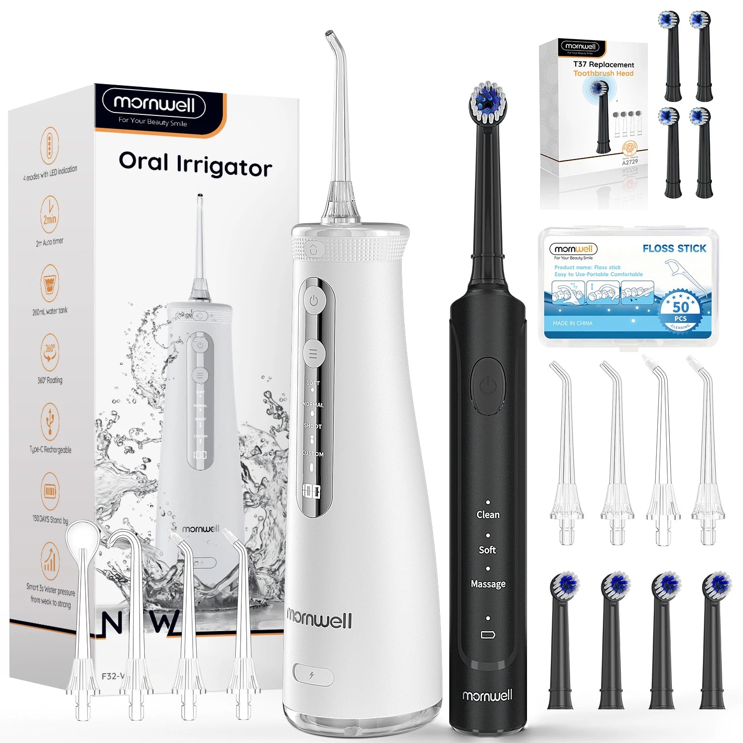 Electric Toothbrush and Water Flosser Combo - 20