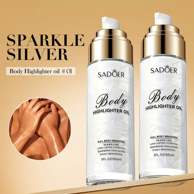 Shimmering Body Highlighter Oil for Radiant Skin