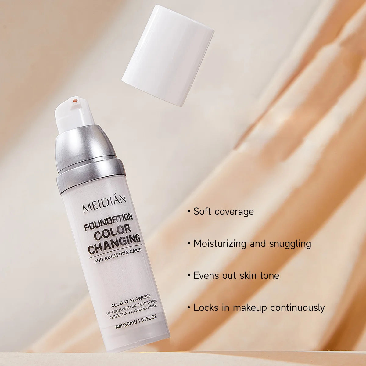 Color-Changing Liquid Foundation for Flawless Skin - 2