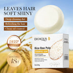 Rice Water Nourishing Solid Shampoo Bar for Deep Hair Cleansing
