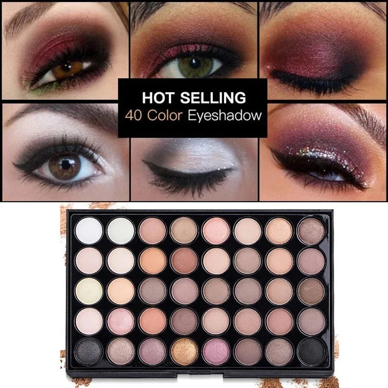 Multi-Finish Waterproof Eyeshadow Palette - 10
