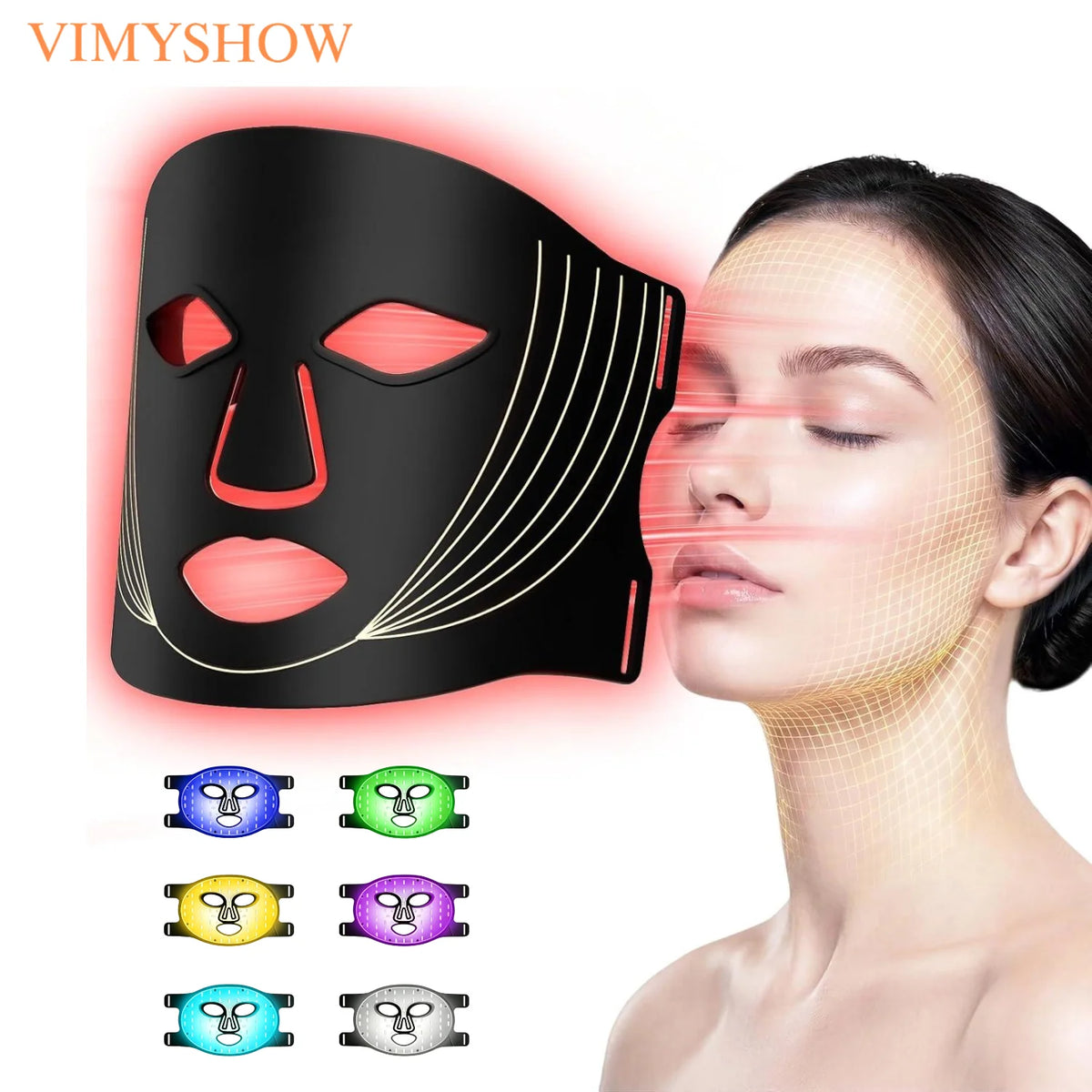 7-Color LED Light Therapy Face Mask for Skin Rejuvenation
