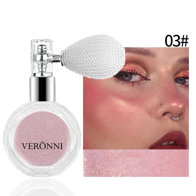 Shimmering Fairy Dust Highlighter Spray for Face and Body