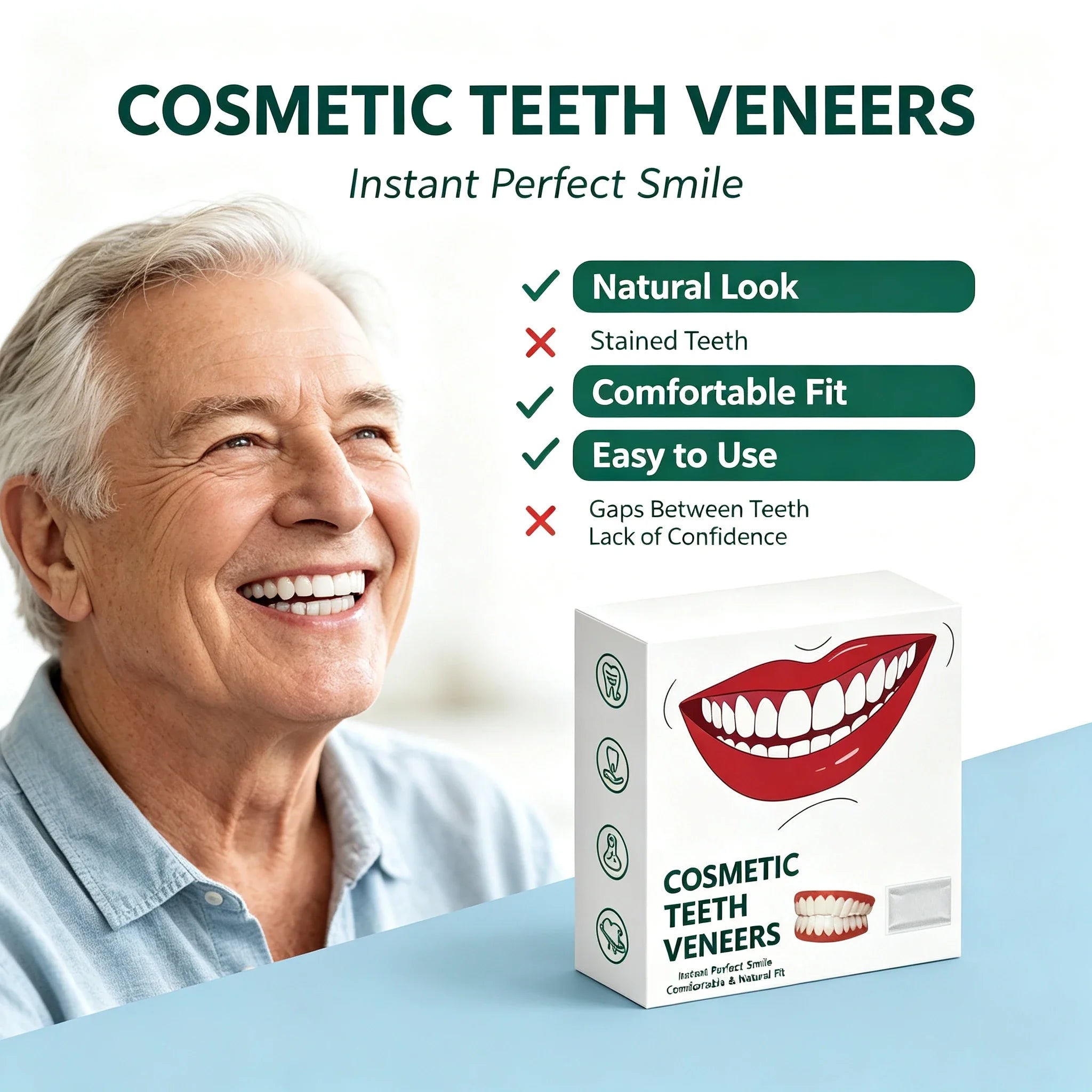 Comfortable Silicone Denture Set for Daily Use - 10