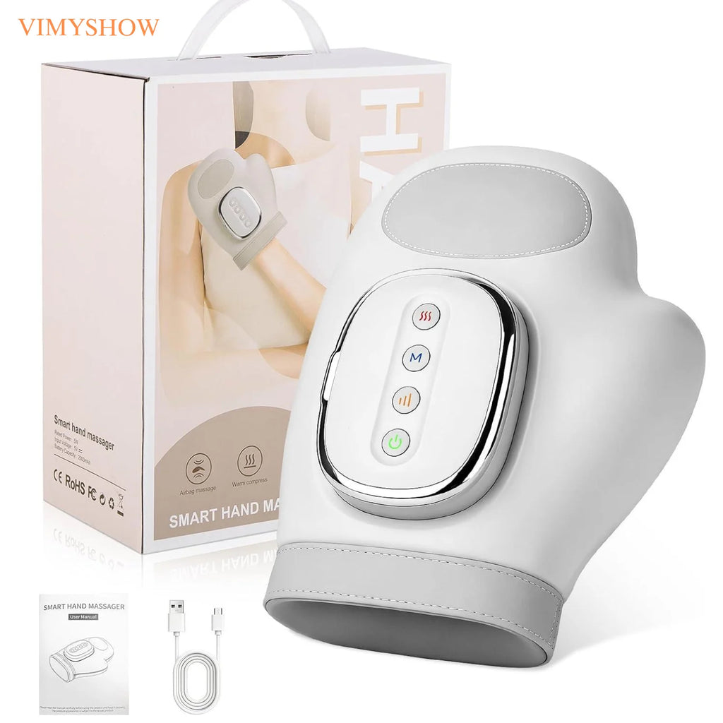 Electric Hand and Wrist Massager with Heat and Air Compression