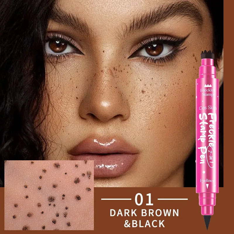2-in-1 Natural Freckle Stamp Pen and Eyeliner - 10