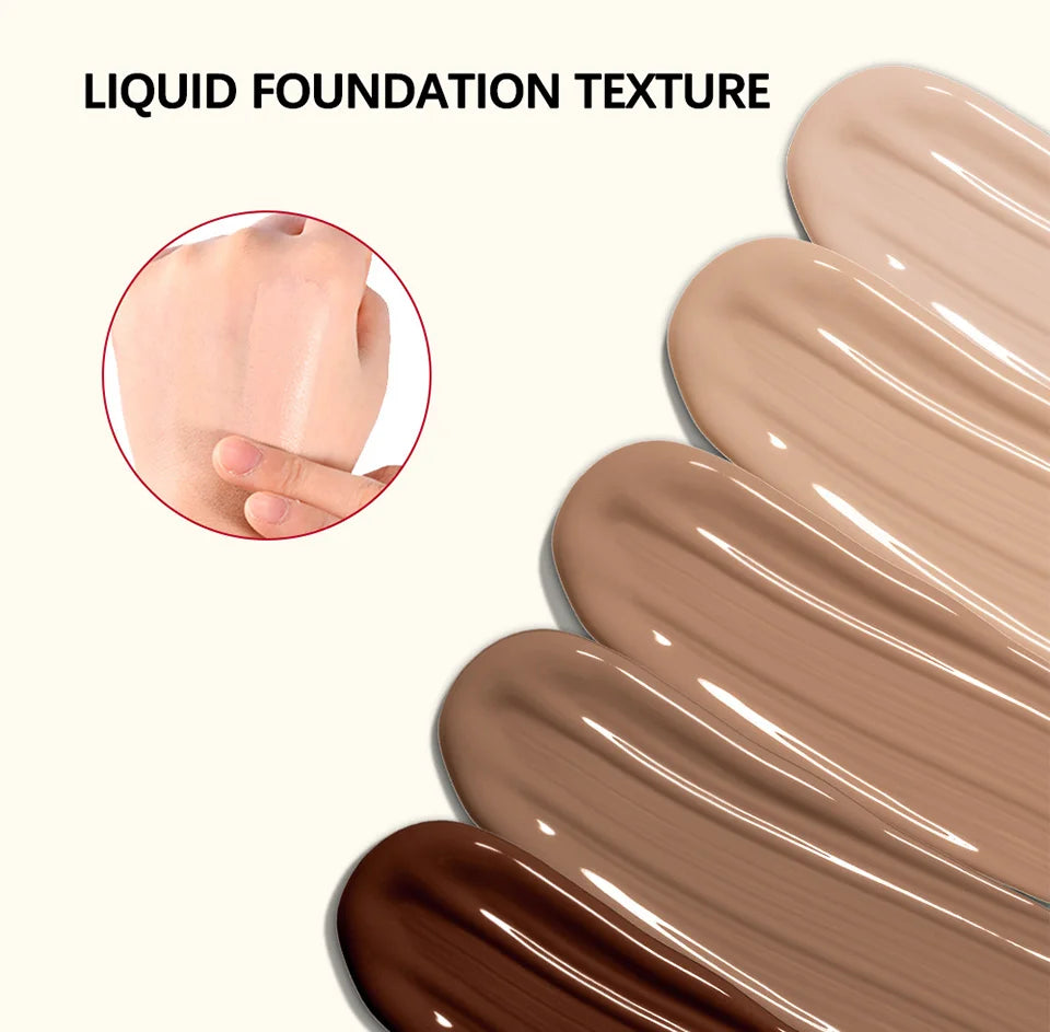 Matte Finish Long-Lasting Liquid Foundation Concealer