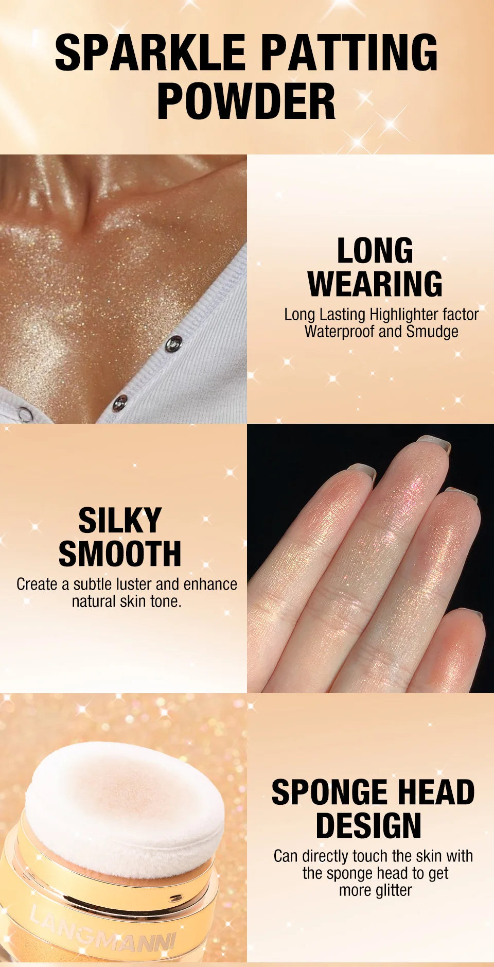 Shimmering Diamond Body Highlighter Powder