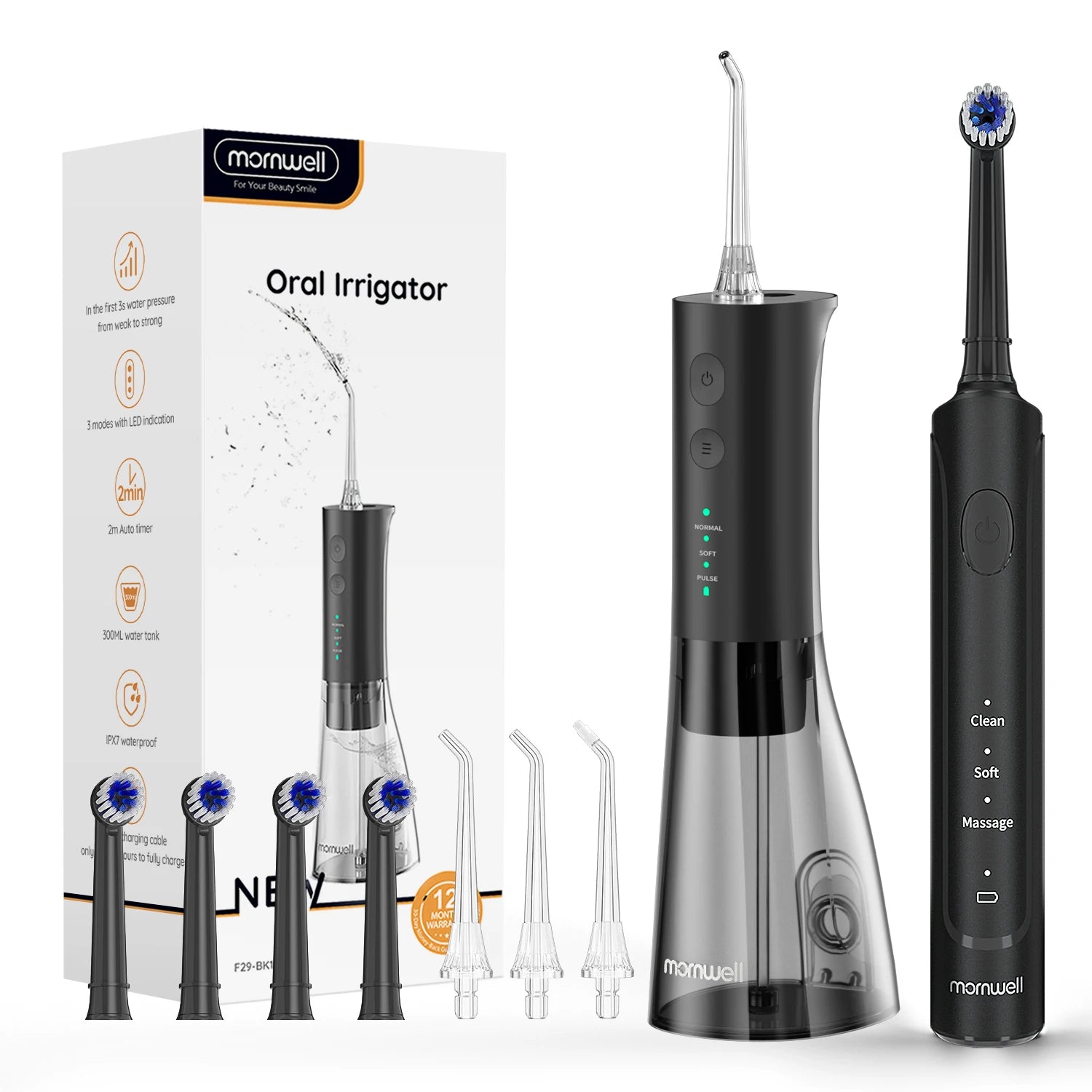 Electric Toothbrush and Water Flosser Set for Oral Care - 19