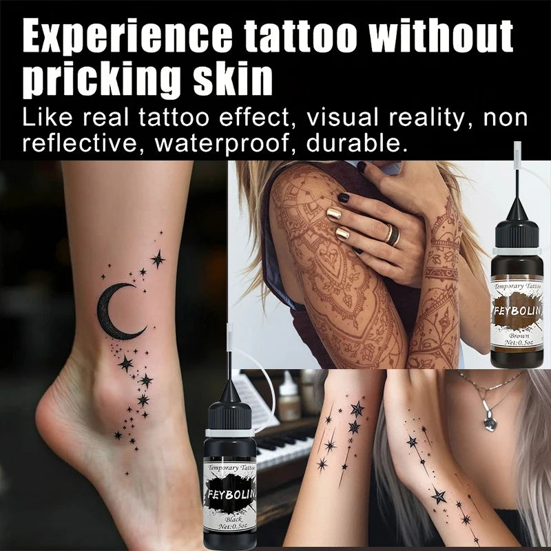 DIY Temporary Tattoo Kit with Stencils