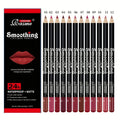 12-Piece Waterproof Matte Lip Liner Pencil Set