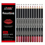12-Piece Waterproof Matte Lip Liner Pencil Set