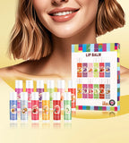 12-Piece Fruity Moisturizing Lip Balm Set for Dry Lips