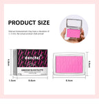 Matte Embossed Blush Palette with Professional Brush