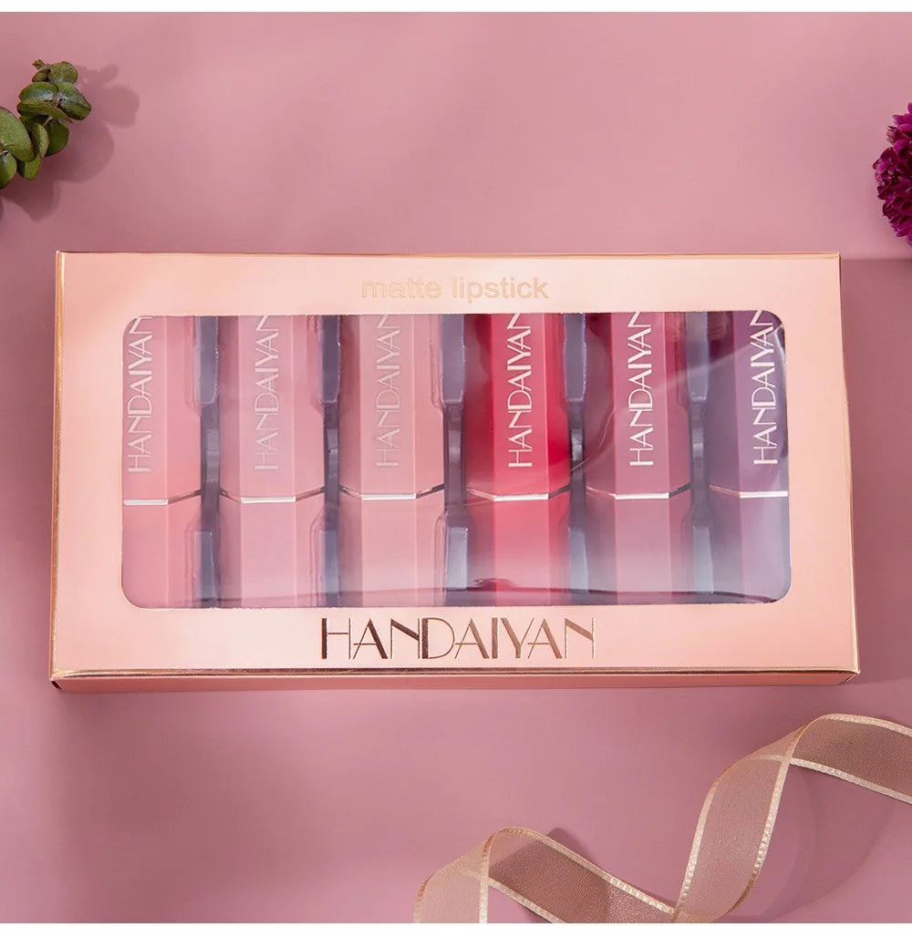 Velvet Matte Lipstick Set for Long-Lasting Wear