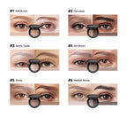 Dual-Tone Eyebrow Powder Palette with Brush