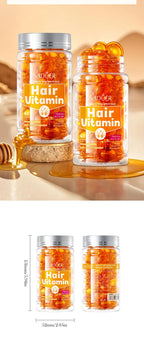 Hair Repair Vitamin Serum Capsules for Smooth Frizzy Hair