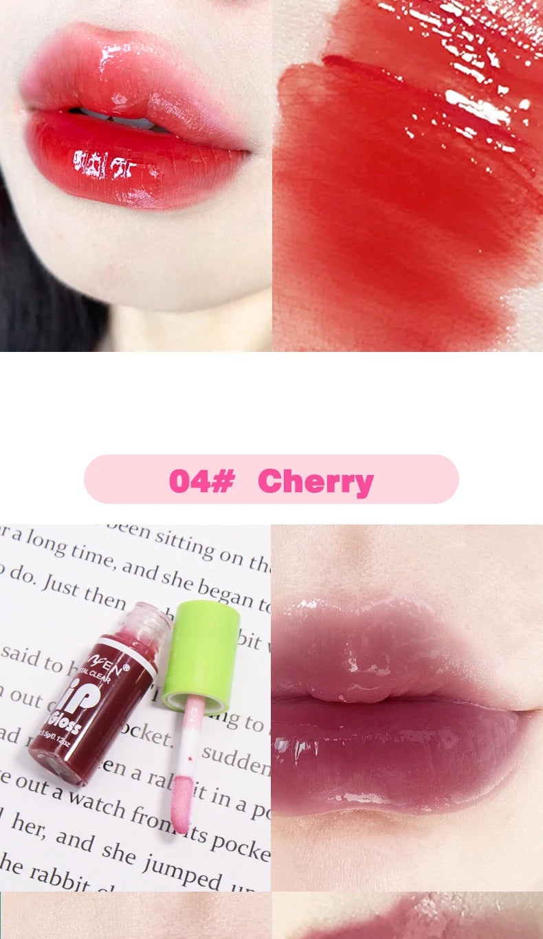 Hydrating Crystal Lip Gloss Set for Smooth Lips