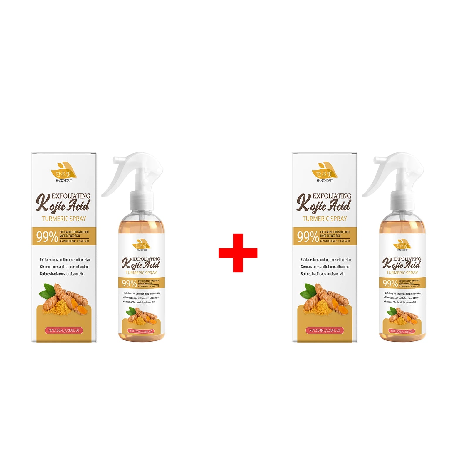 Brightening Kojic Acid and Turmeric Exfoliating Facial Spray - 16