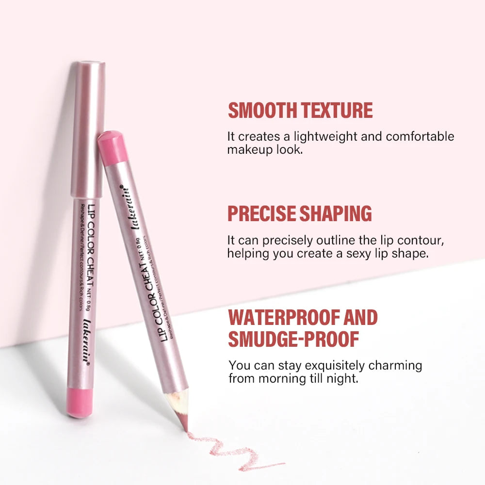 Waterproof Matte Lip Liner Pencil Set