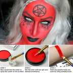Professional Monochrome Water-Activated Face & Body Paint