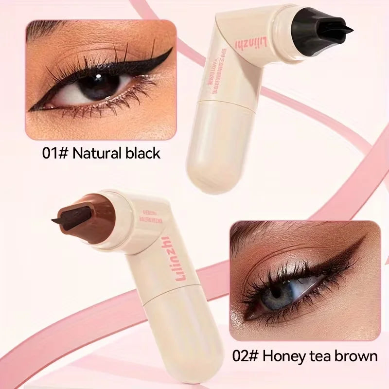 Dual-Head Waterproof Winged Eyeliner Stamp Pen - 2