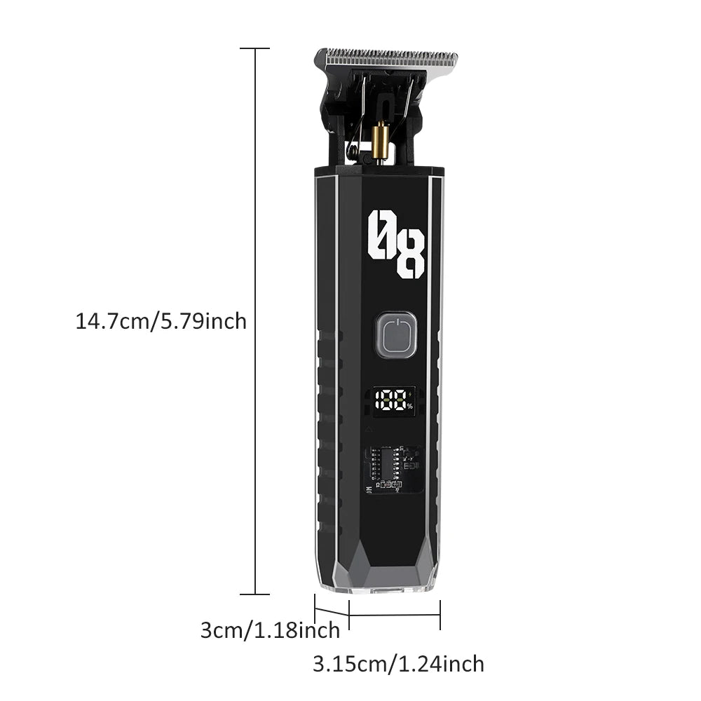 Professional Cordless Hair Trimmer and Detail Grooming Kit - 10