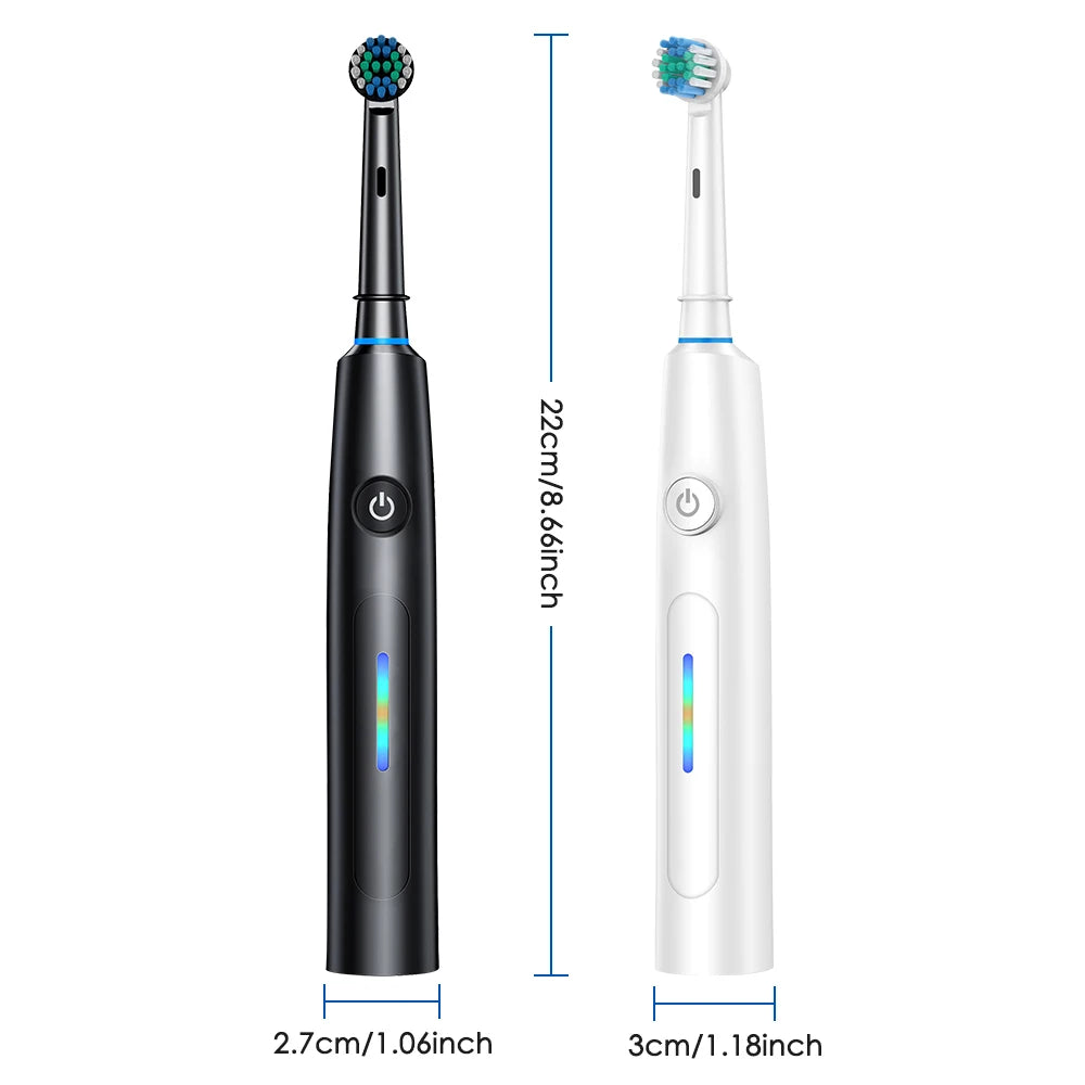 3D Rotating Electric Toothbrush for Deep Cleaning