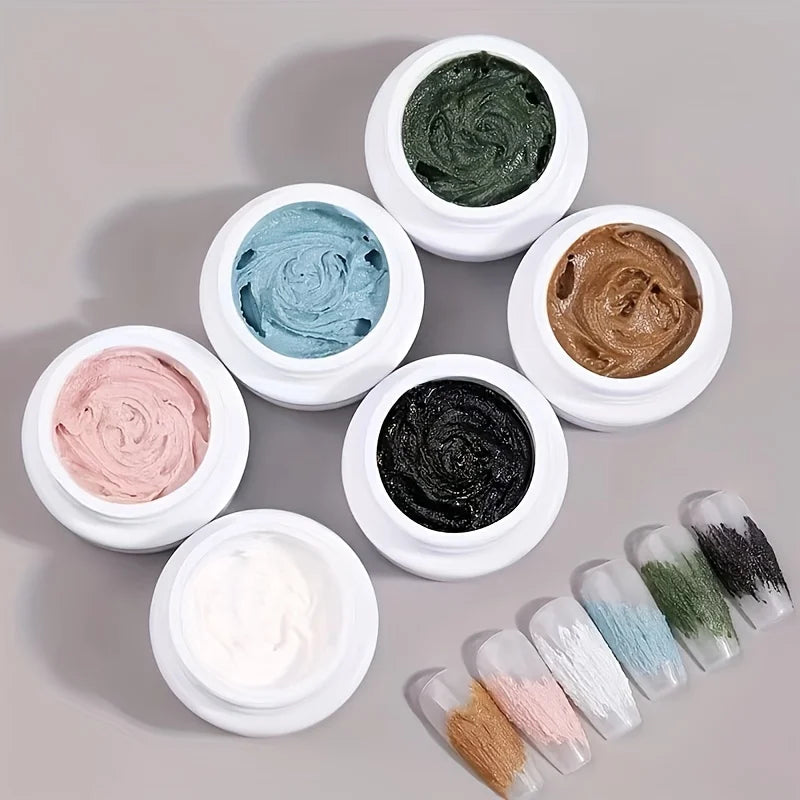 3D Plaster Effect Sand Texture Nail Art Gel