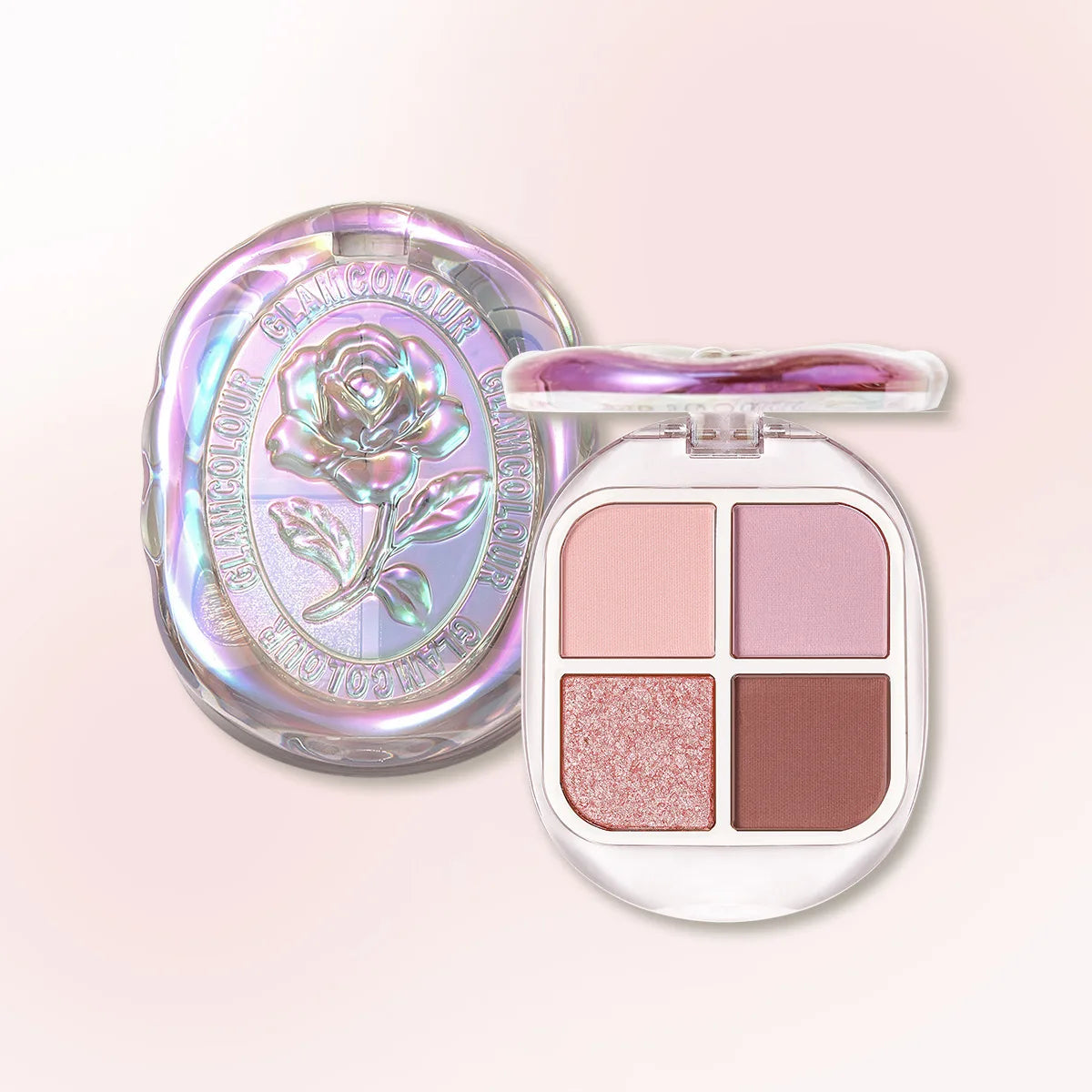 4-Color Shimmer and Matte Eyeshadow Palette