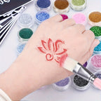 Temporary Glitter Tattoo Art Kit for Parties and Events